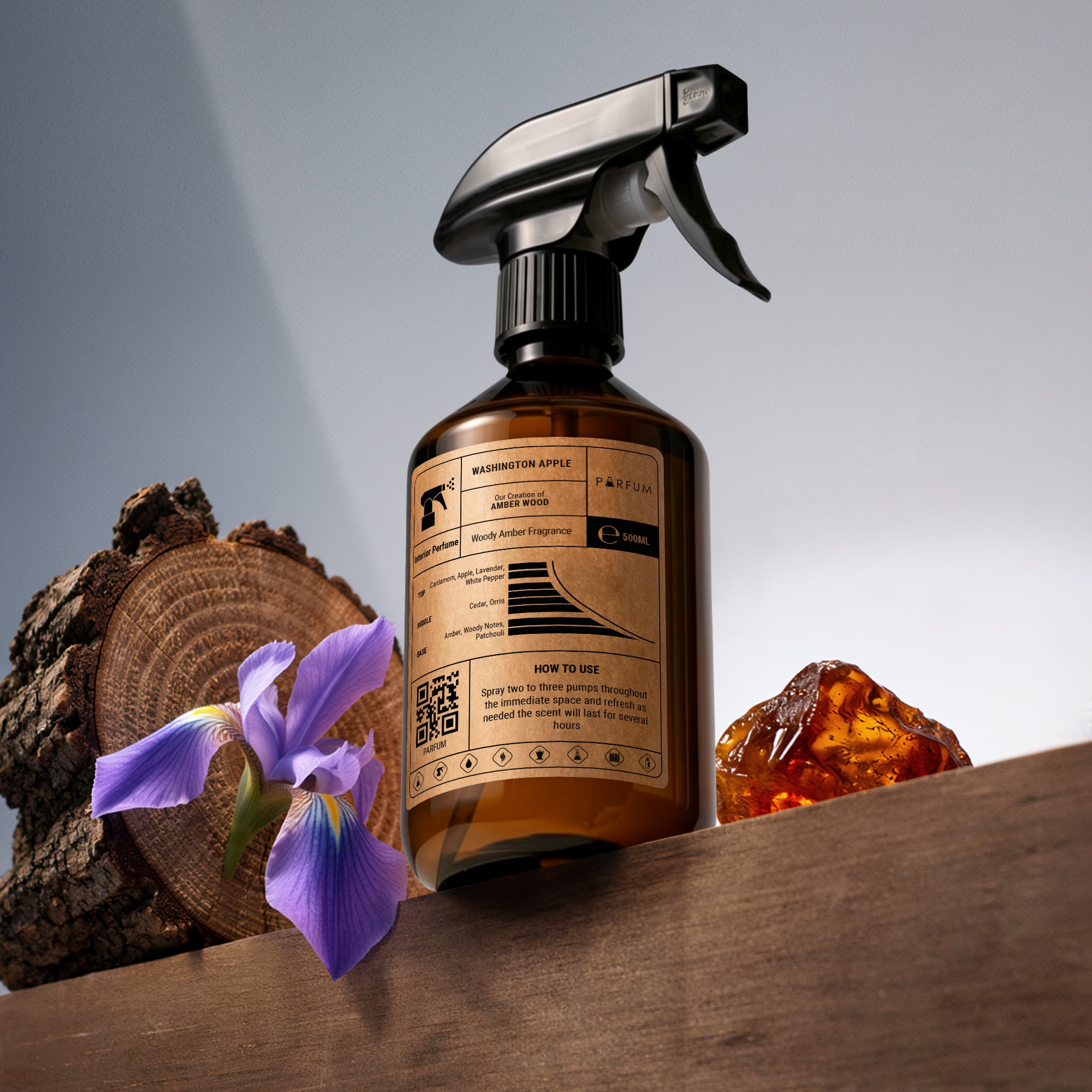 Ajmal's Amber Wood Interior Perfume 500ml